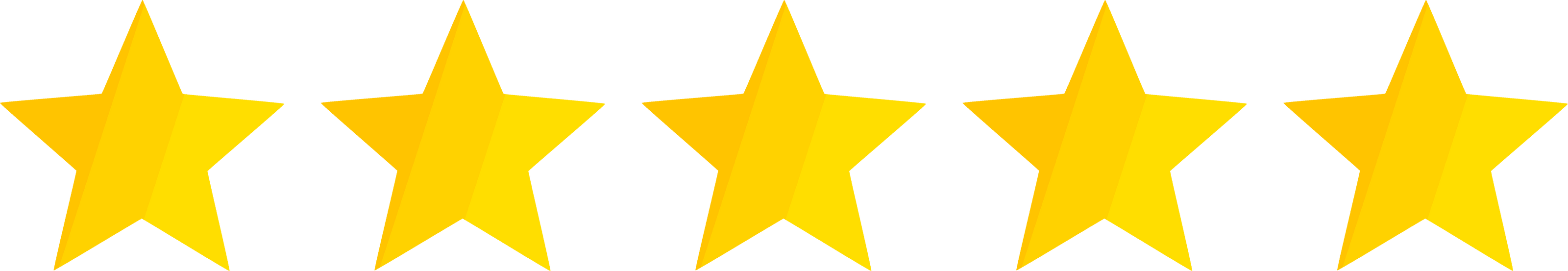 Five yellow stars on a yellow background
