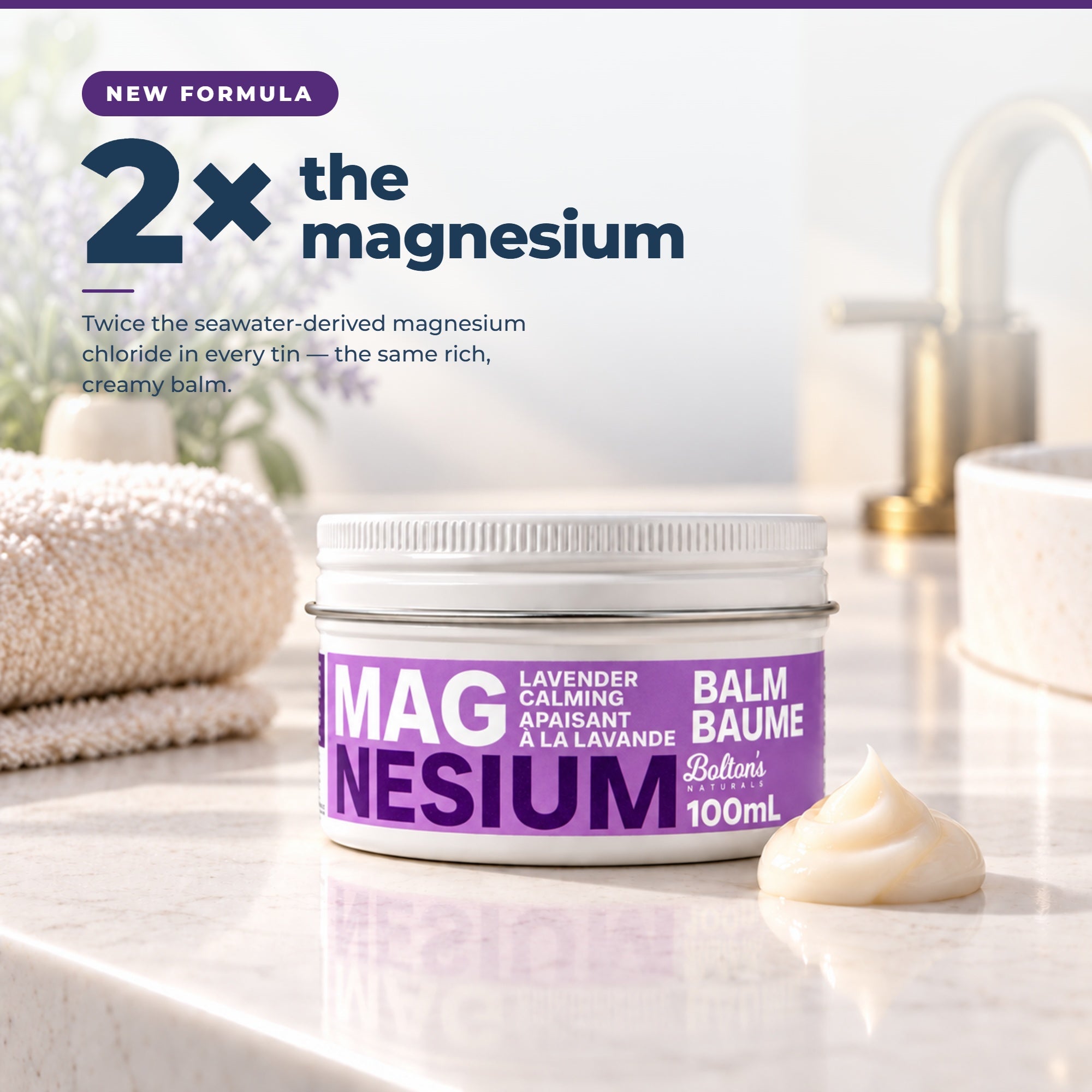 Magnesium Lavender Calming Balm Jar