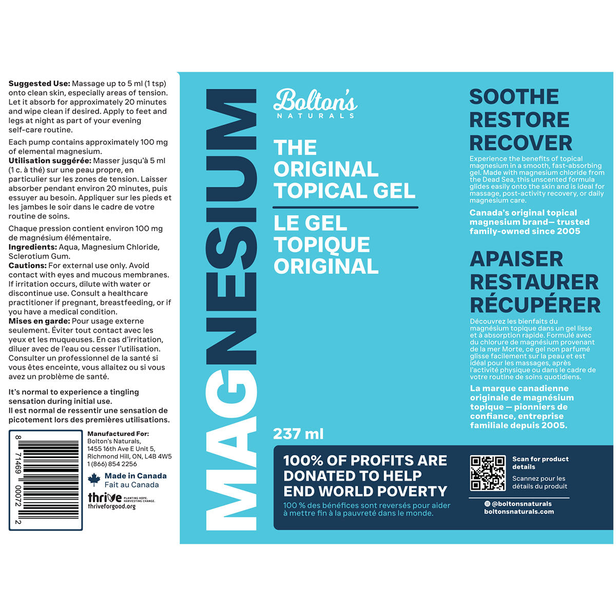 The Original Topical Magnesium Gel