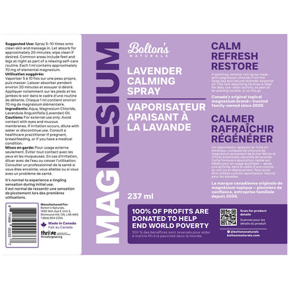 Magnesium Spray with Lavender